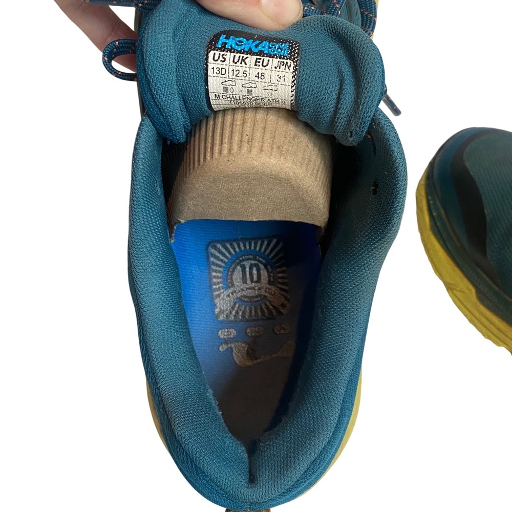 HOKA One One Challenger ATR 6 Mens 13 Teal Blue Green Trail Running Hiking Shoes - Picture 10 of 10